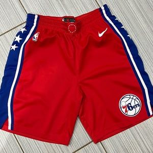 LIGHTLY WORN NBA Philadelphia 76ers shorts size XL